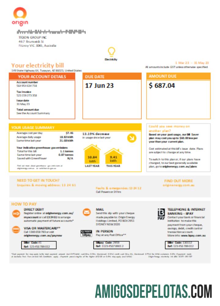 Projeto de lei de serviços públicos de eletricidade de origem de Nova Gales do Sul (NSW), SCR, página 1 baixar para verificação